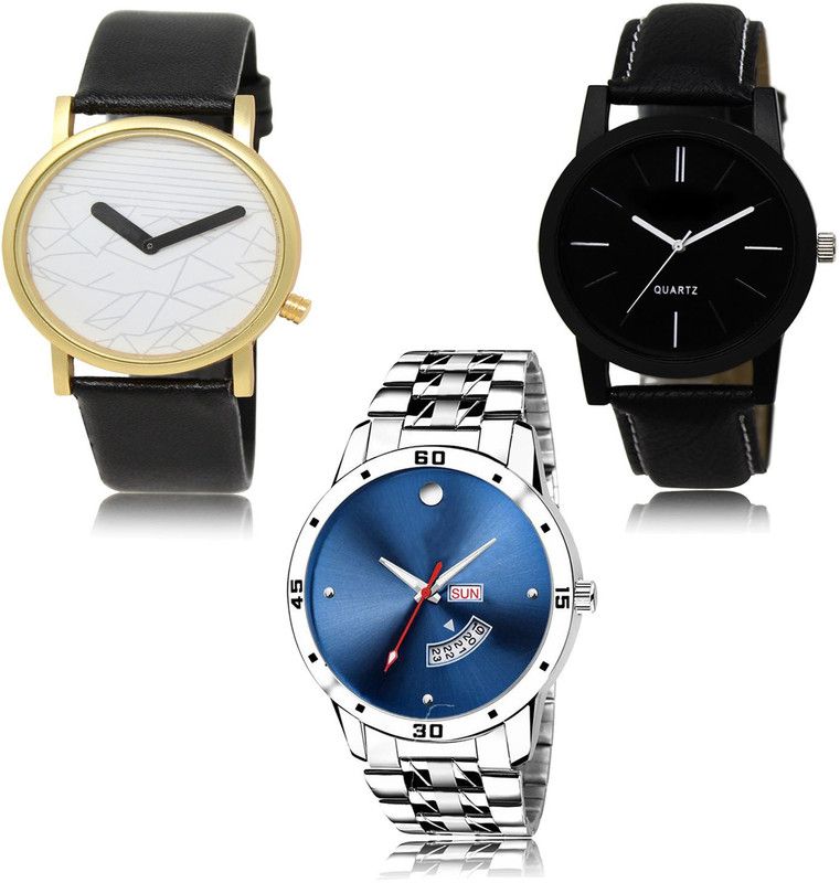 New latest Designer Combo of 3 Analog Watch - For Men LR37-LR05-LR105