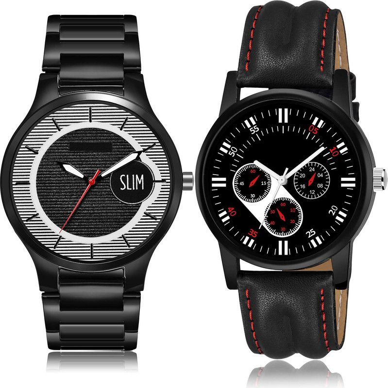 Analog Watch - For Men Modern Fashionable 2 Watch Combo For Boys And Men - BM410-B104