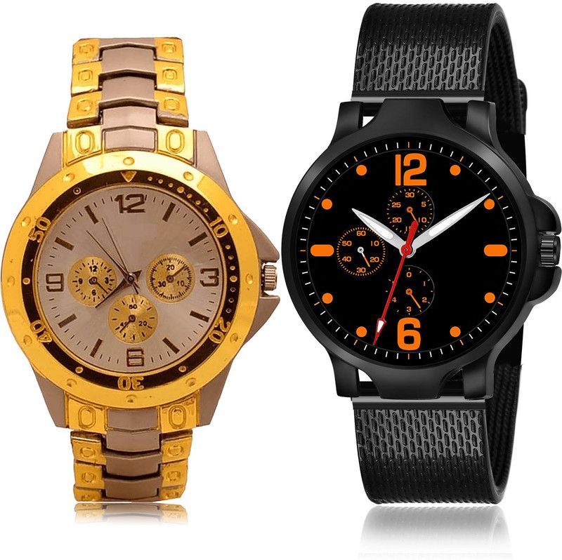 Analog Watch - For Men Contemporary Chronograph 2 Watch Combo For Boys And Men - B74-(70-S-10)