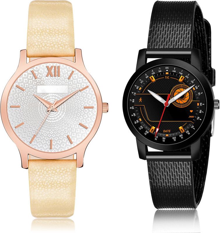 Analog Watch - For Girls Modish Heart 2 Watch Combo For Women And Girls - GM342-(52-L-10)
