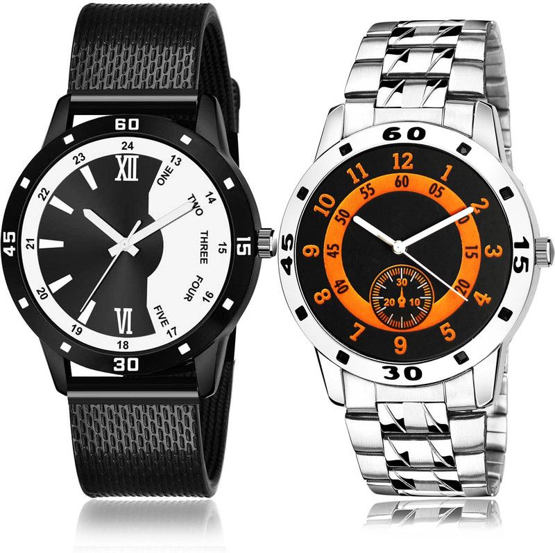 Analog Watch - For Men Contemporary Fancy 2 Watch Combo For Boys And Men - BRM41-B849