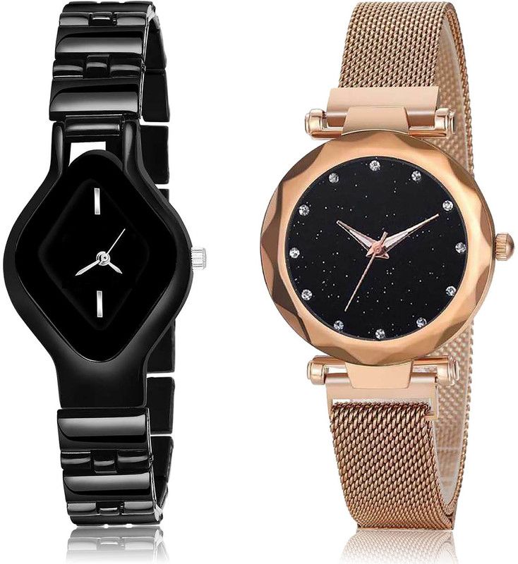 Analog Watch - For Women Modish Wrist 2 Watch Combo For Women And Girls - G654-GC9