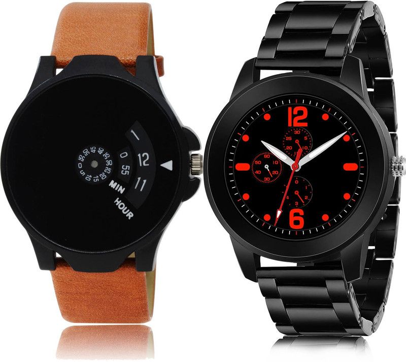 Analog Watch - For Men Treading 3D Design 2 Watch Combo For Boys And Men - BO49-(69-S-20)
