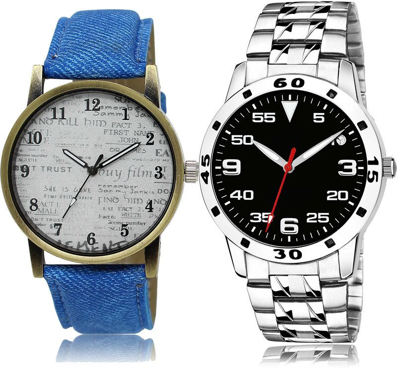 Analog Watch - For Men Contemporary Analogue 2 Watch Combo For Boys And Men - BL46.28-(75-S-19)