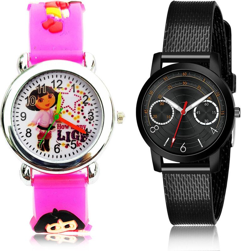 Analog Watch - For Girls Contemporary Formal 2 Watch Combo For Women And Girls - GC194-(67-L-10)