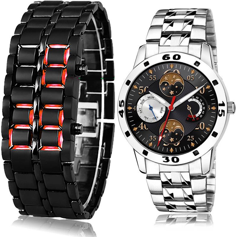 Analog-Digital Watch - For Men Latest Collection 2 Watch Combo For Boys And Men - B127-(49-S-19)