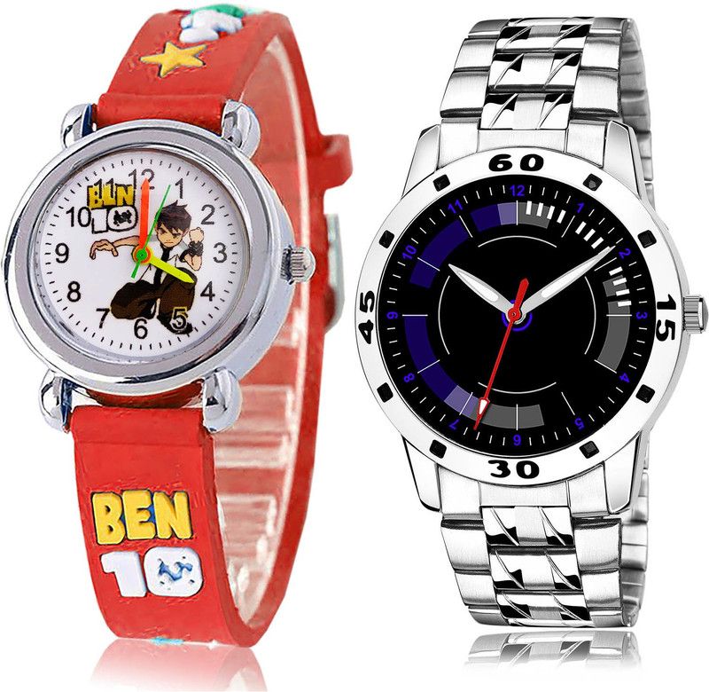 Analog Watch - For Boys Contemporary Designer 2 Watch Combo For Boys And Men - BK119-(44-S-19)