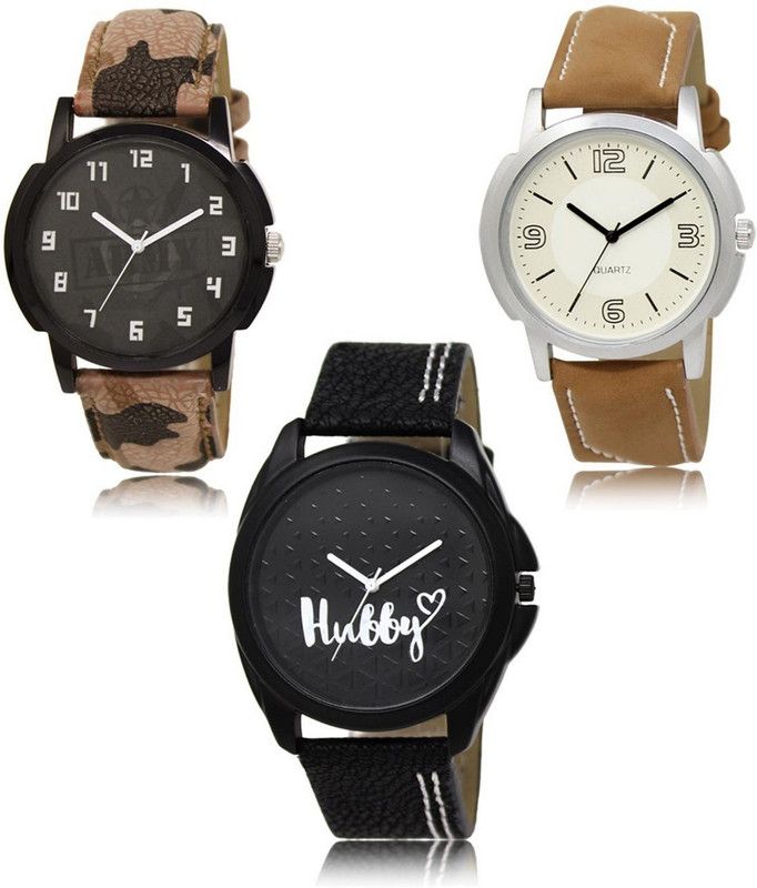 New latest Designer Combo of 3 Analog Watch - For Men LR-03-16-31