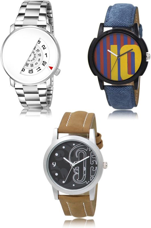 New latest Designer Combo of 3 Analog Watch - For Men 106-10-14