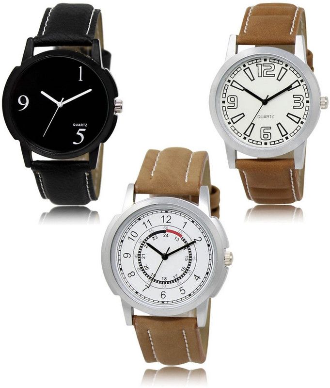 New latest Designer Combo of 3 Analog Watch - For Men -06-15-17