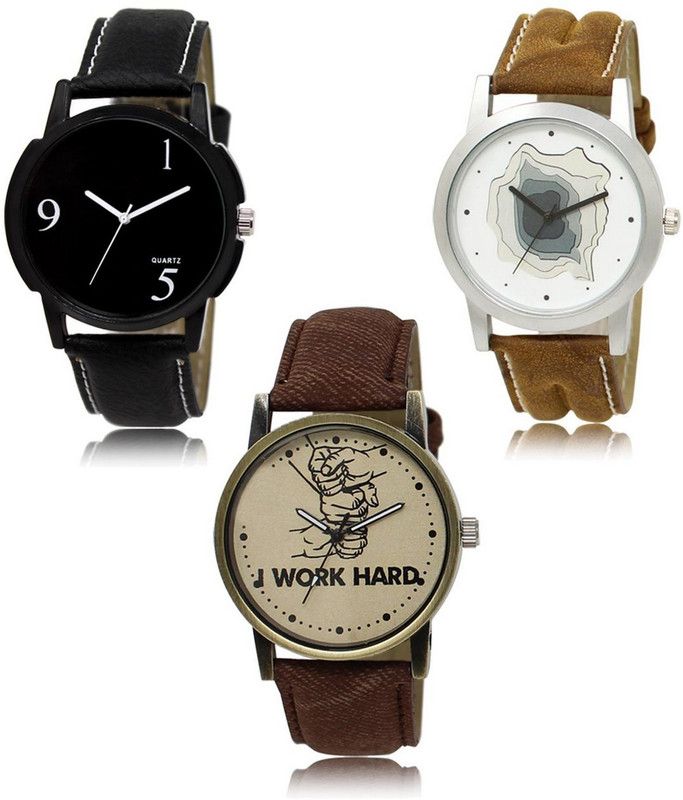 New latest Designer Combo of 3 Analog Watch - For Men -06-09-29