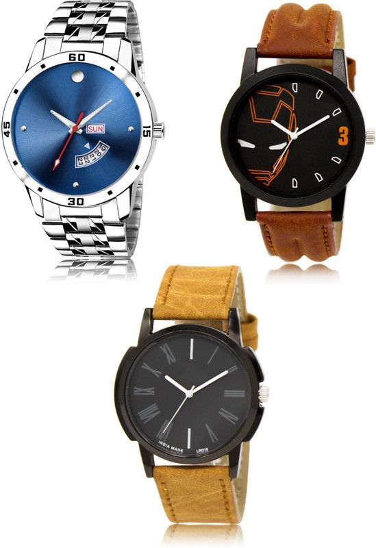 New latest Designer Combo of 3 Analog Watch - For Men LR105-LR04-LR19
