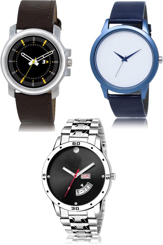 New latest Designer Combo of 3 Analog Watch - For Men 44-33-104