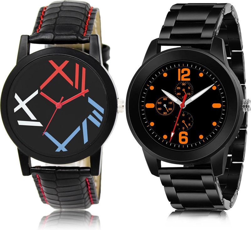 Analog Watch - For Men Brand New Wrist 2 Watch Combo For Boys And Men - BL46.12-(70-S-20)