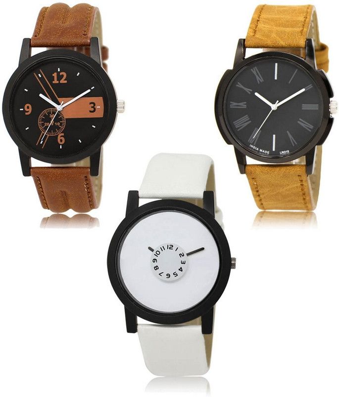 New latest Designer Combo of 3 Analog Watch - For Men LR-01-19-26