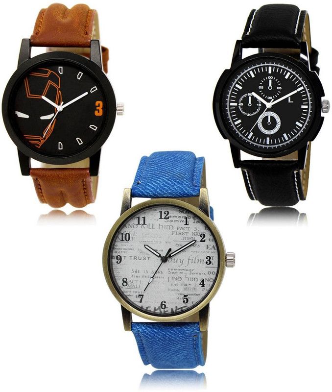 New latest Designer Combo of 3 Analog Watch - For Men LR-04-13-28