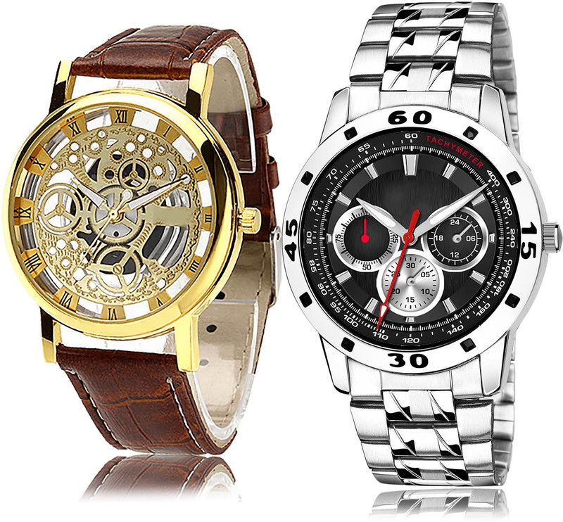 Analog Watch - For Men Modern High Quality 2 Watch Combo For Boys And Men - B45-(14-S-19)