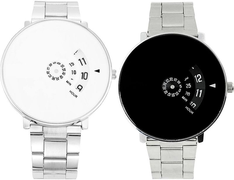 combo watch Analog Watch - For Girls Classical Exclusive Analogue Silver Color Boys And Men Watch - B82-B81 (Combo Of 2 )