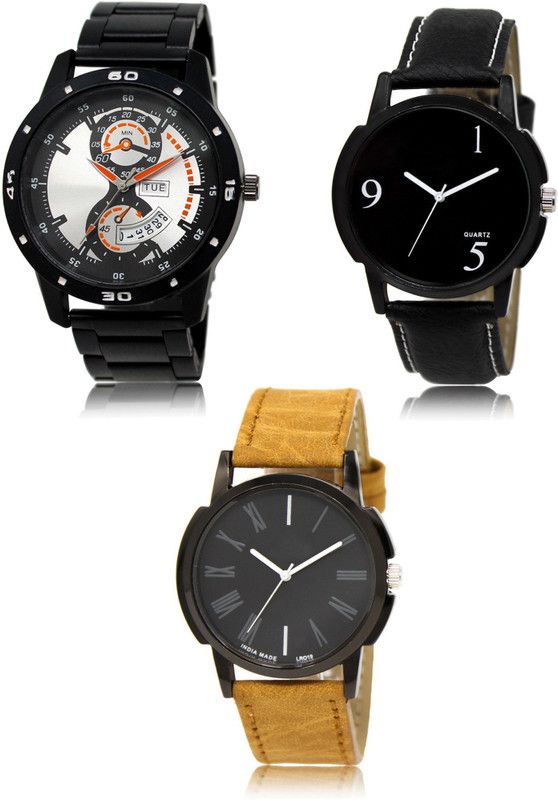 New latest Designer Combo of 3 Analog Watch - For Men 107-06-19