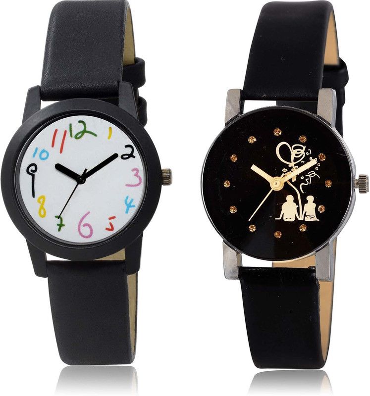 combo watch Analog Watch - For Girls New Designer Love Valentine Couple Combo Watch For Girls And Women - GO119-G389