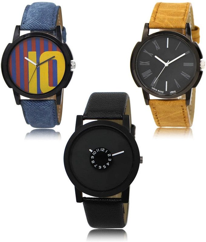 New latest Designer Combo of 3 Analog Watch - For Men LR-10-19-25