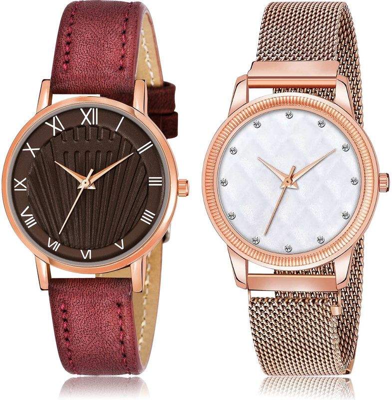 Analog Watch - For Women Modish Collegian 2 Watch Combo For Women And Girls - GW49-GW17