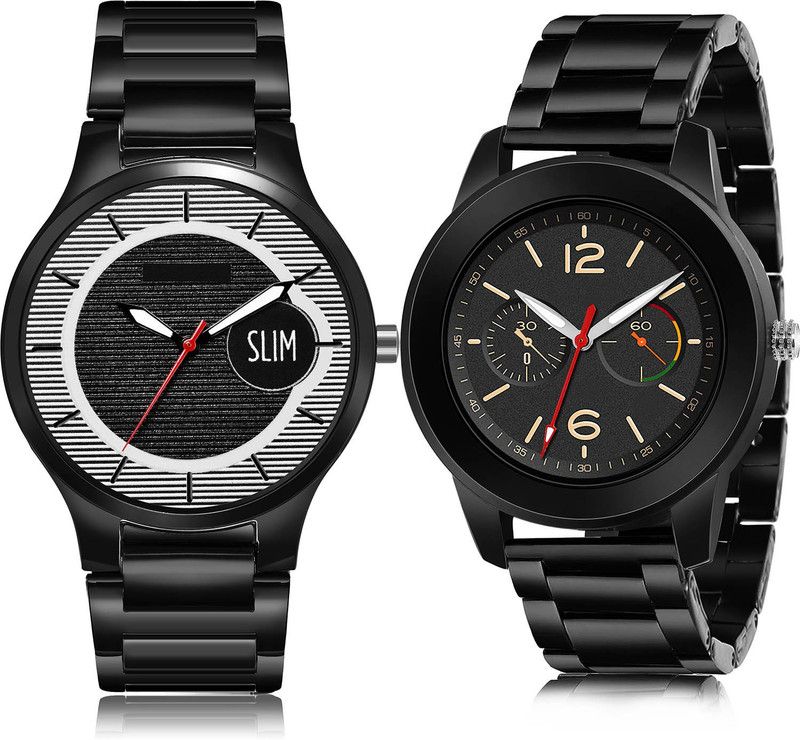 Analog Watch - For Men New Traditional 2 Watch Combo For Boys And Men - BM410-(64-S-20)