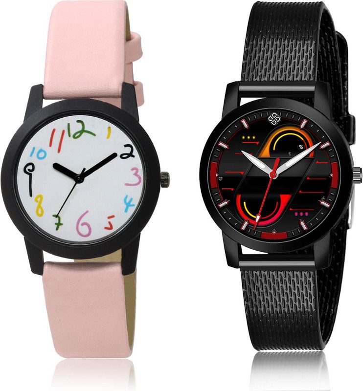 Analog Watch - For Girls Latest Unique 2 Watch Combo For Women And Girls - GO120-(1-L-10)