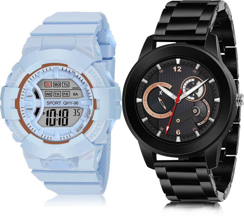 Analog-Digital Watch - For Boys Best Style 2 Watch Combo For Boys And Men - DG34-(19-S-20)