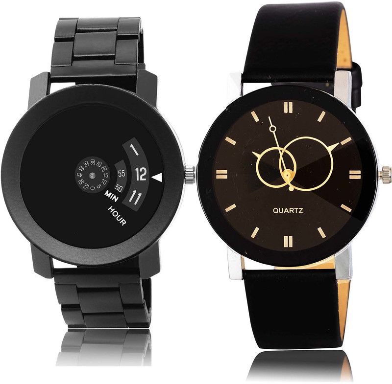combo watch Analog Watch - For Boys Brand New 3D Design Speedometer And Geometric Design Combo Watch For Boys And Men - BO48-B135