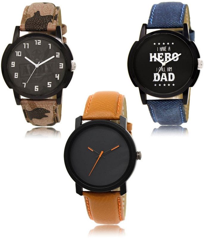 New latest Designer Combo of 3 Analog Watch - For Men LR-03-07-20