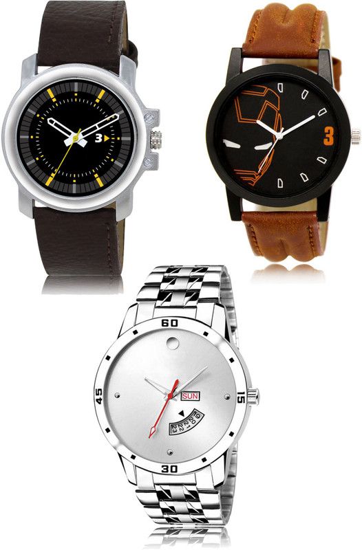 New latest Designer Combo of 3 Analog Watch - For Men 44-04-103