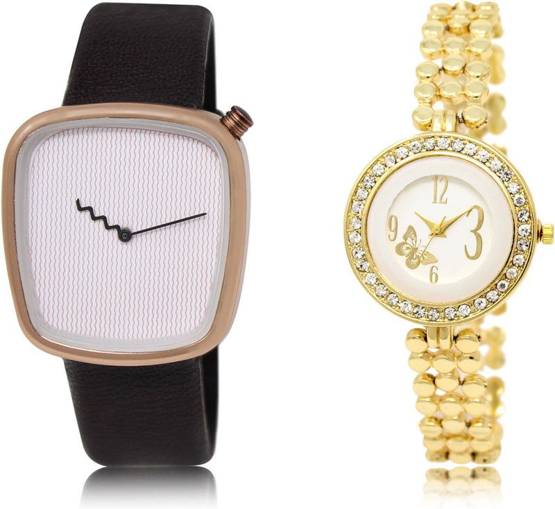 New Latest Designer Combo of 2 Analog Watch - For Couple LR41-LR203