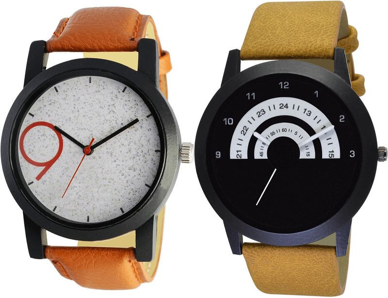 combo watch Analog Watch - For Girls Brand New Quartz Analogue Brown Color Boys And Men Watch - B33-B49 (Combo Of 2 )