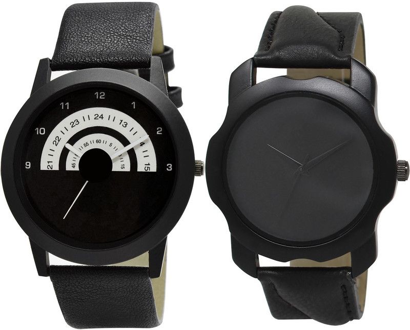 combo watch Analog Watch - For Girls Modern Traditional Analogue Black Color Boys And Men Watch - B48-BL46.22 (Combo Of 2 )