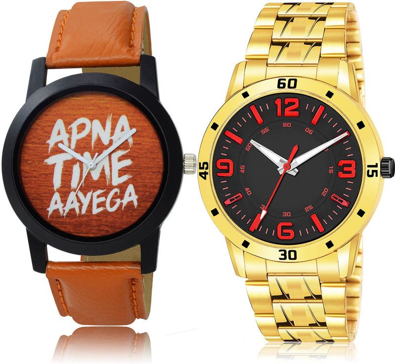 Analog Watch - For Men Modern Style 2 Watch Combo For Boys And Men - BO43-(47-S-21)