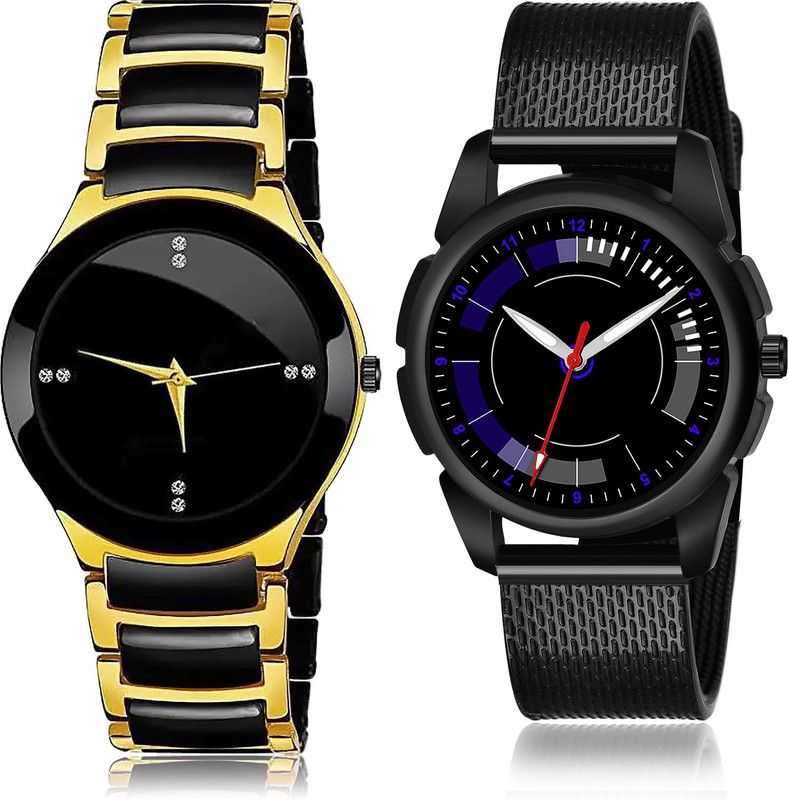 Analog Watch - For Men Modern Style 2 Watch Combo For Boys And Men - B69-(44-S-10)