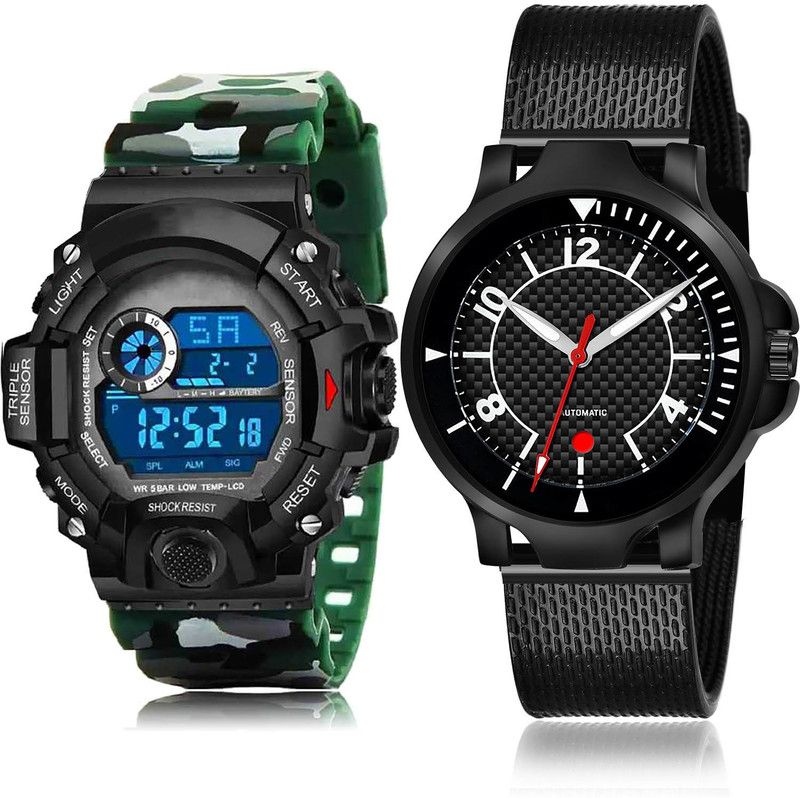 Analog-Digital Watch - For Men 2 Watch Combo
 - BC20-(66-S-10)