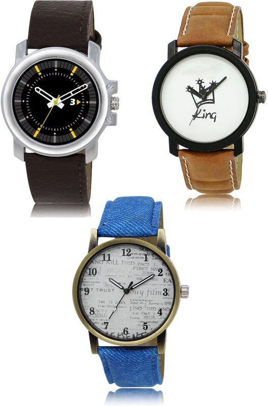 New latest Designer Combo of 3 Analog Watch - For Men 44-18-28