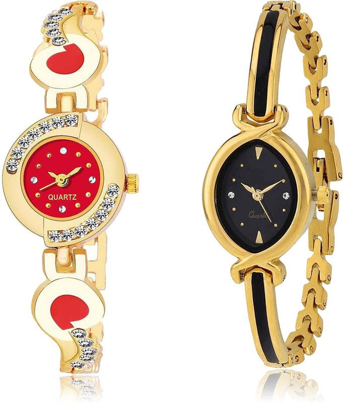 combo watch Analog Watch - For Men & Women Latest Exclusive Chain Combo Watch For Girls And Women - G441-G121