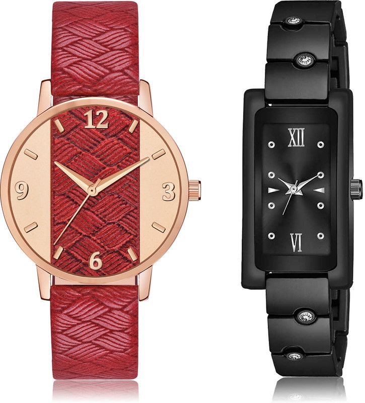 Analog Watch - For Women Modish 3D Design 2 Watch Combo For Women And Girls - GM399-G563