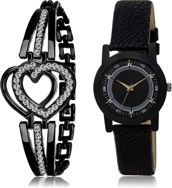 Analog Watch - For Women Contemporary Crystal Bracelet And Wife 2 Watch Combo For Girls And Women - GX5-GL252