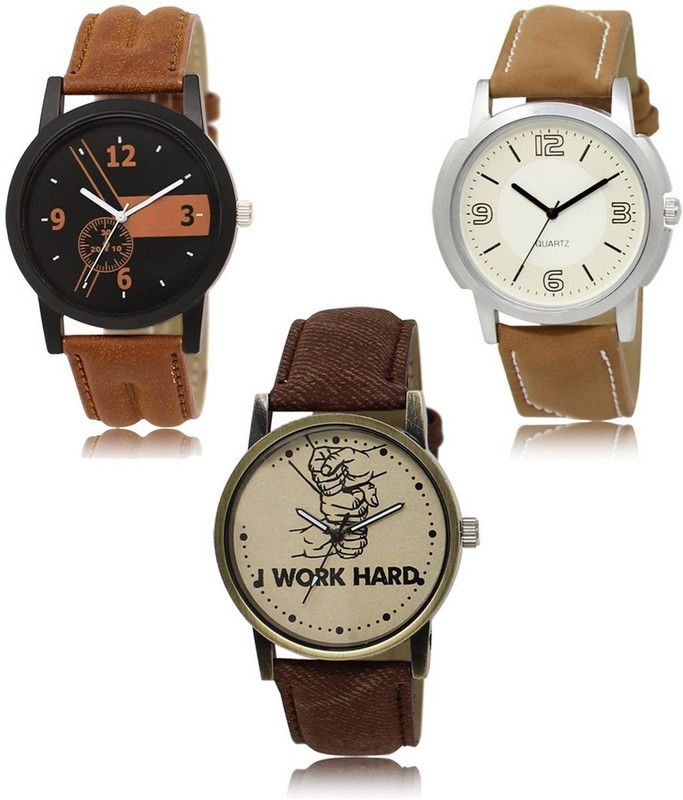 New latest Designer Combo of 3 Analog Watch - For Men LR-01-16-29