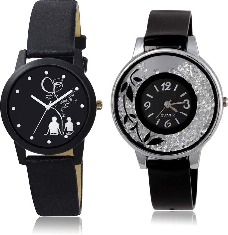 combo watch Analog Watch - For Girls Best Unique Love Valentine Couple And Flower Combo Watch For Girls And Women - GO146-G86