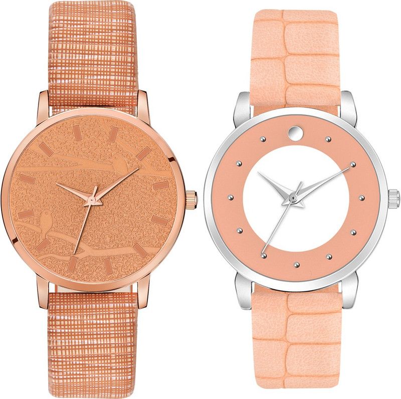 MT337329 Girls Attractive Leather Belt Combo (Pack of 2) Analog Watch - For Girls