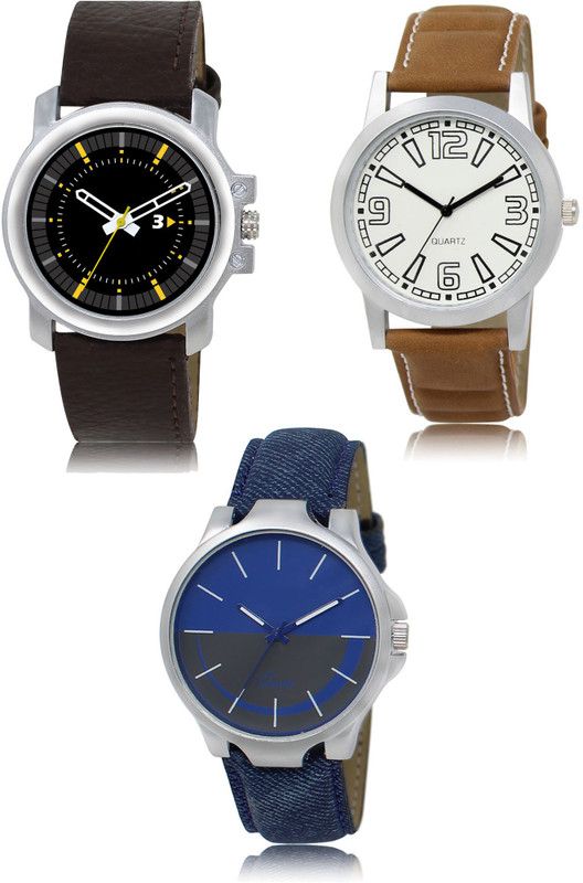 New latest Designer Combo of 3 Analog Watch - For Men 44-15-24