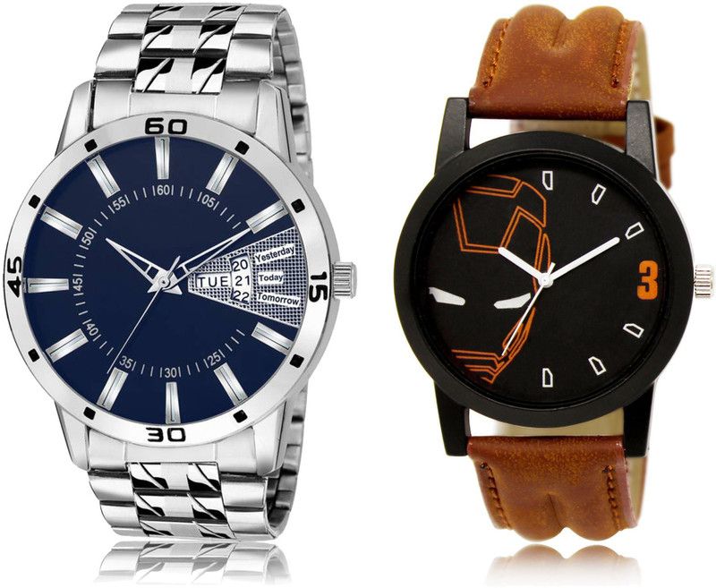 New Latest Designer Combo of 2 Analog Watch - For Men LR102-LR04