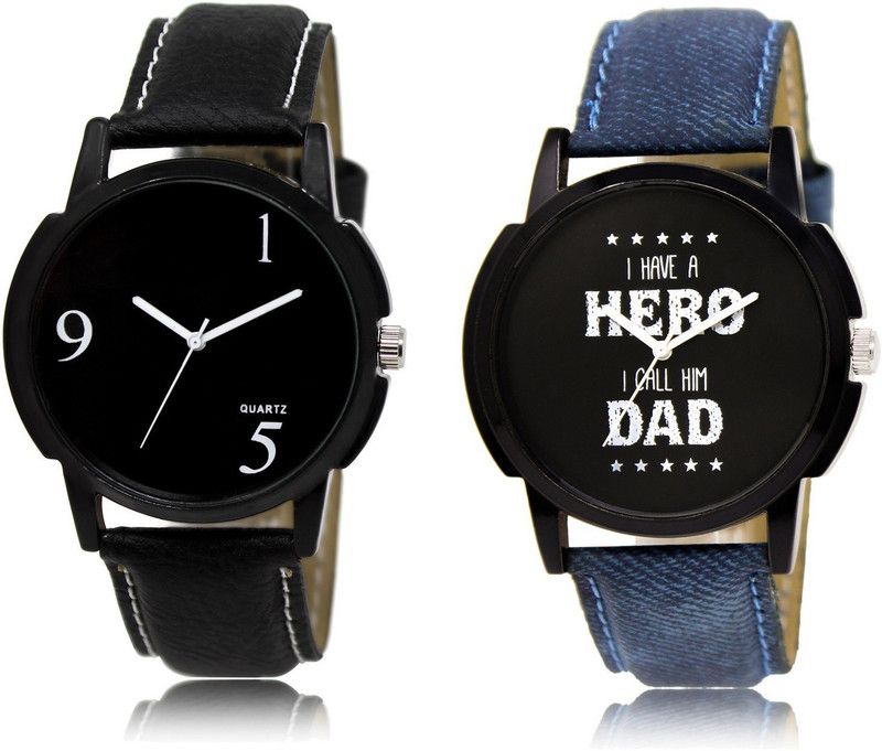 New Latest Designer Combo of 2 Analog Watch - For Men LR06-LR07