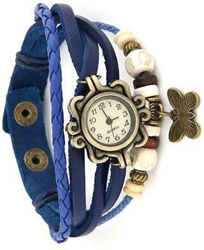 Analog Watch - For Girls Latest Fancy Leather Hand Knit Vintage Watches Dress Bracelet Women Girls