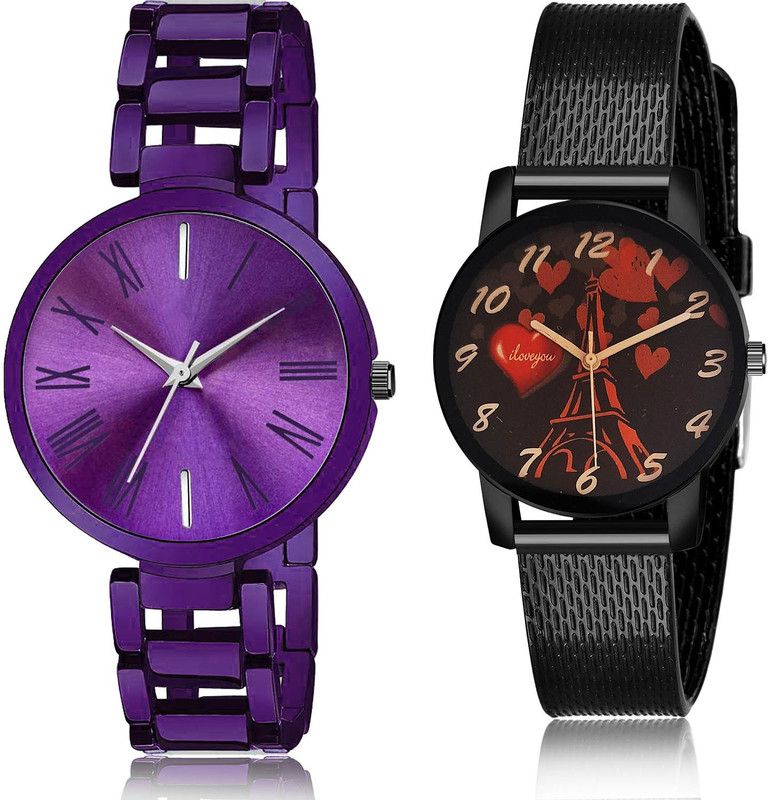 Analog Watch - For Women Modish Rich 2 Watch Combo For Women And Girls - G655-G533